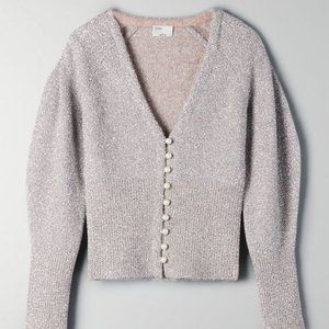 Le Fou Wilfred Jive Sweater Metallic V-neck sweater